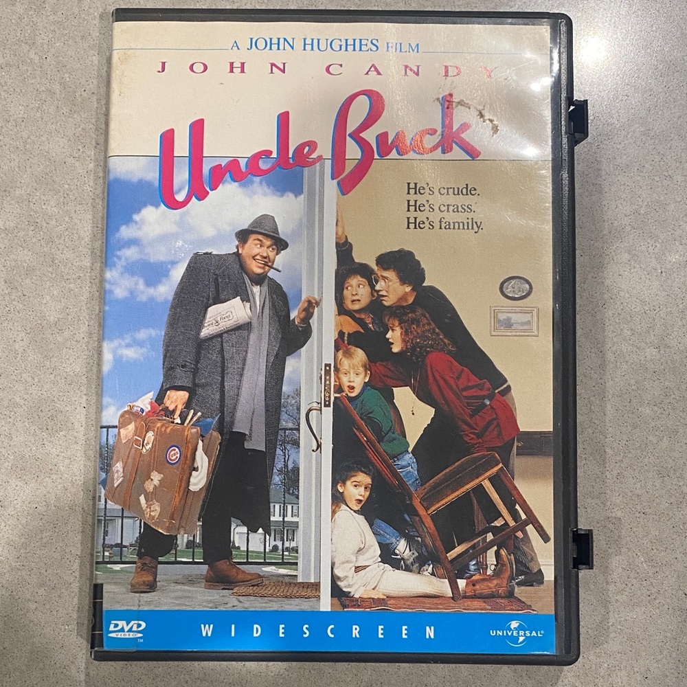 Universal Uncle Buck DVD with Blue and Red Cover